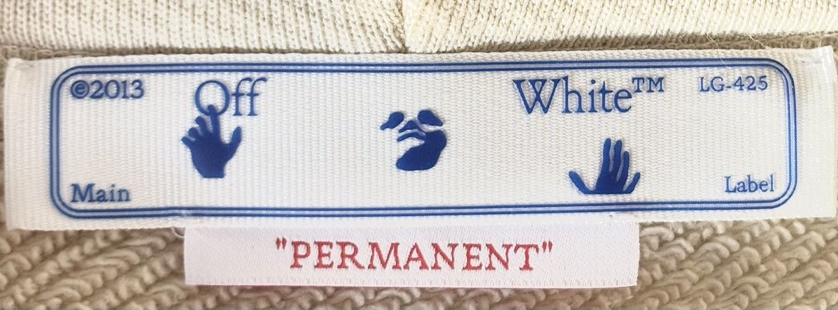 Off-White Off-White Virgil Abloh Zip-Hoodie Beige in L neu mit Etikett Size US L / EU 52-54 / 3 - 9 Thumbnail