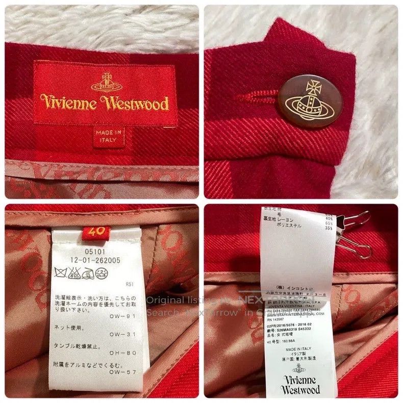 Vivienne Westwood Vivienne Westwood Red Plaid Pleated Skirt Size 26" / US 2 / IT 38 - 7 Thumbnail