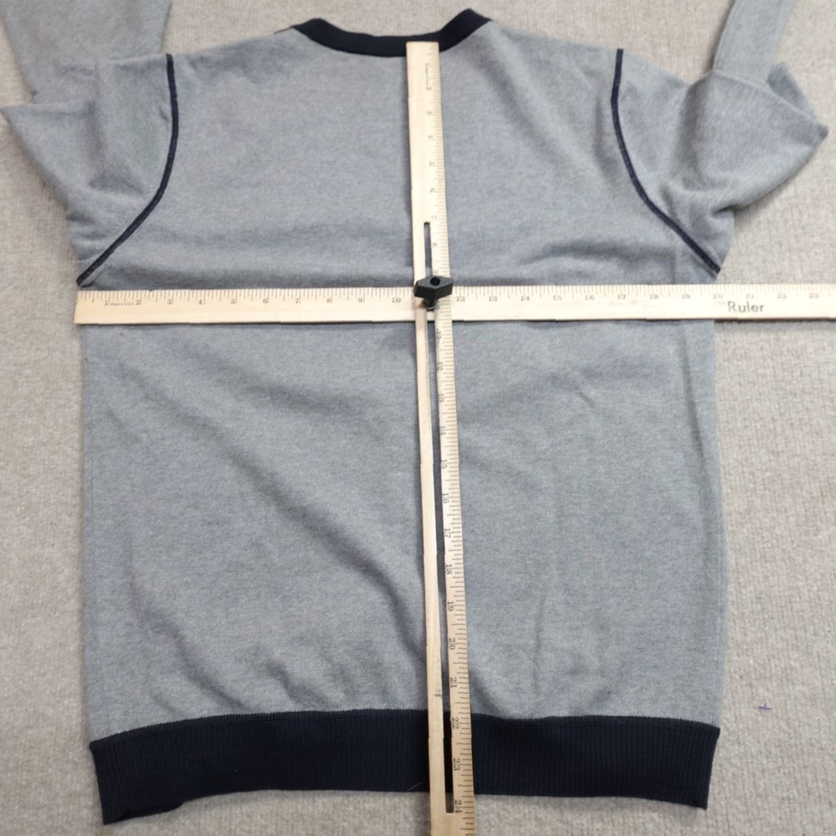 Psycho Bunny VINTAGE Psycho Bunny Sweater Mens Cardigan S Gray Cotton Knit Long Sleeve Regular Size Small Vintage Pattern Solid Size US S / EU 44-46 / 1 - 5 Thumbnail