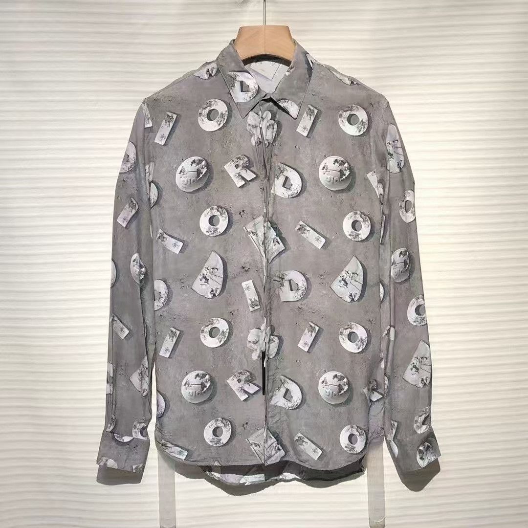 Dior DIOR x Daniel Arsham Runway Letter Print Shirt Size US M / EU 48-50 / 2 - 1 Thumbnail