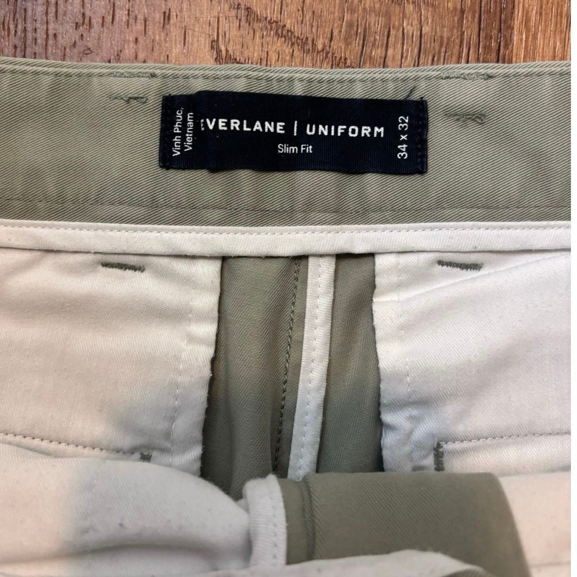 Everlane NWOT Everlane Performance Slim Fit Chino Sage Size 34x32 Size US 34 / EU 50 - 6 Thumbnail