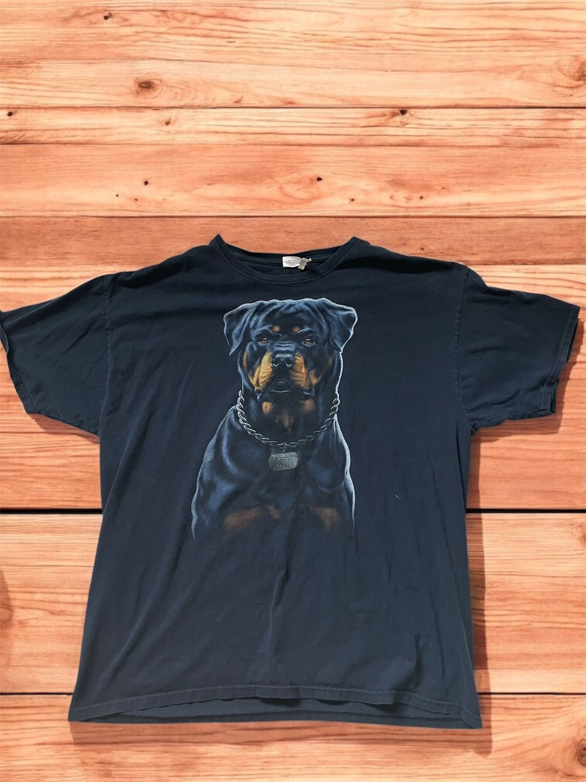 Fruit Of The Loom Graphic Rottweiler T-Shirt Size US XL / EU 56 / 4 - 1 Thumbnail