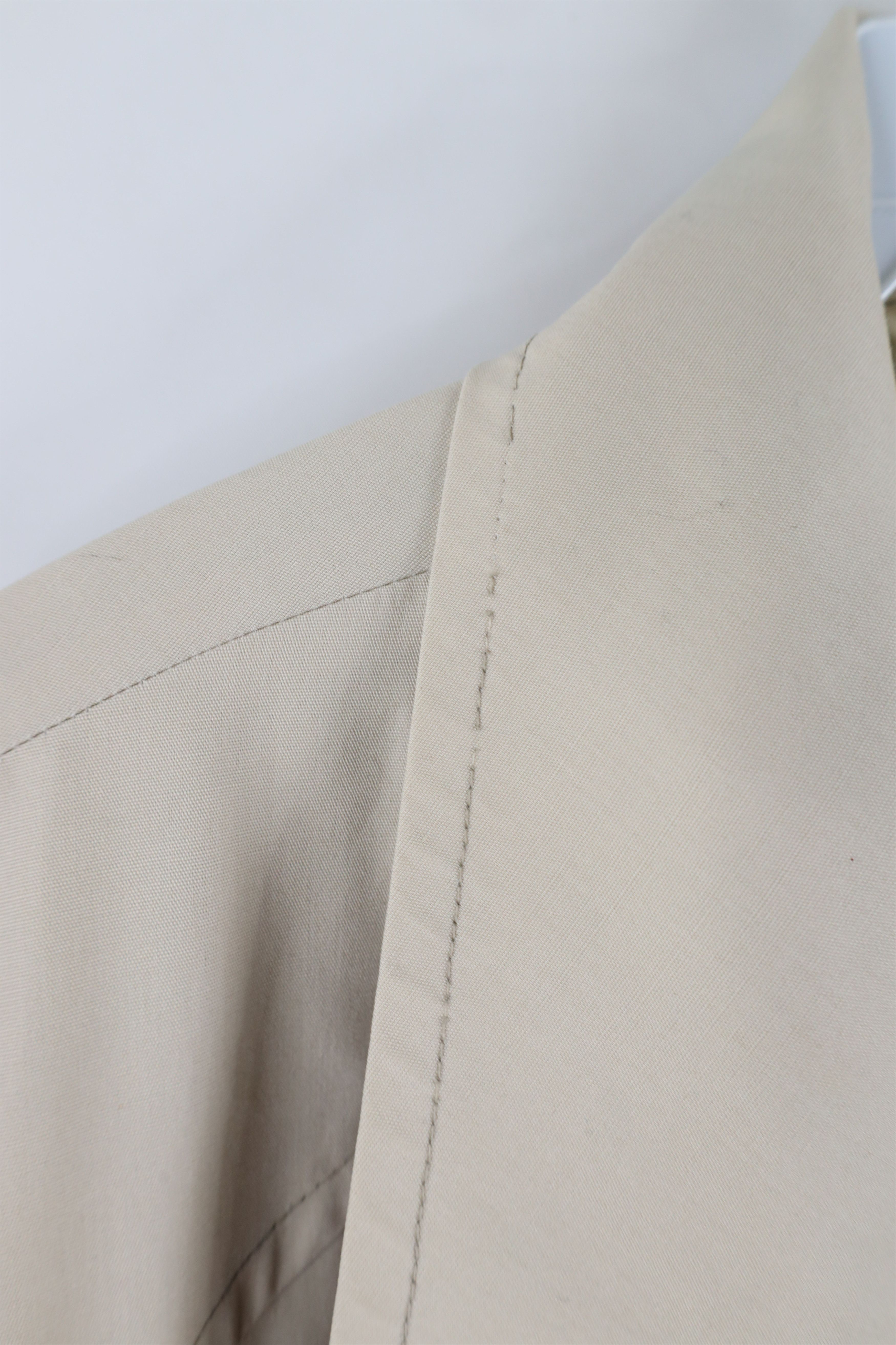 Vintage Vintage 70s Streetwear Buckle Back Full Zip Jacket Beige USA Size US L / EU 52-54 / 3 - 8 Thumbnail