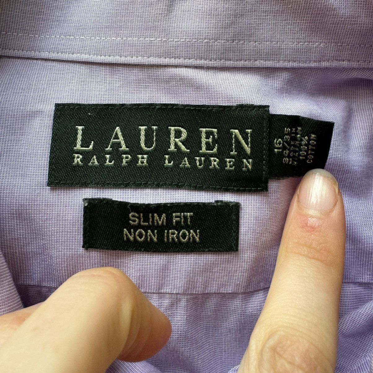 Designer × Lauren Ralph Lauren × Ralph Lauren Ralph Lauren Slim-Fit Non-Iron Dress Shirt Size US M / EU 48-50 / 2 - 3 Thumbnail