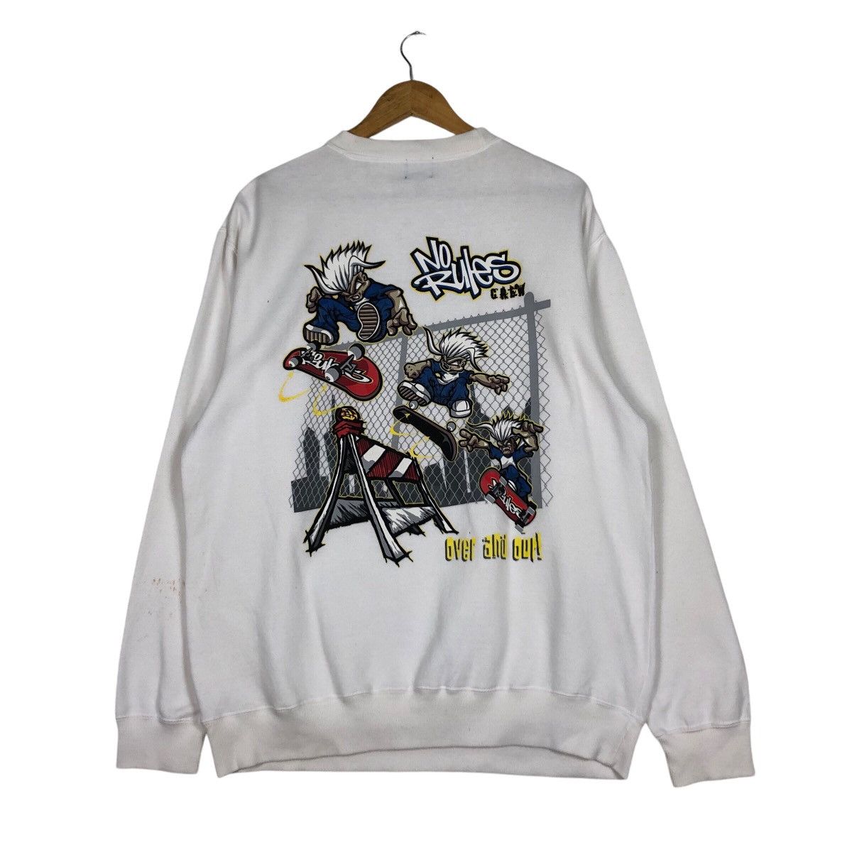 Other Rare No Rule Skateboarding Sweatshirt Art Streetwear Medium Size US M / EU 48-50 / 2 - 1 Thumbnail