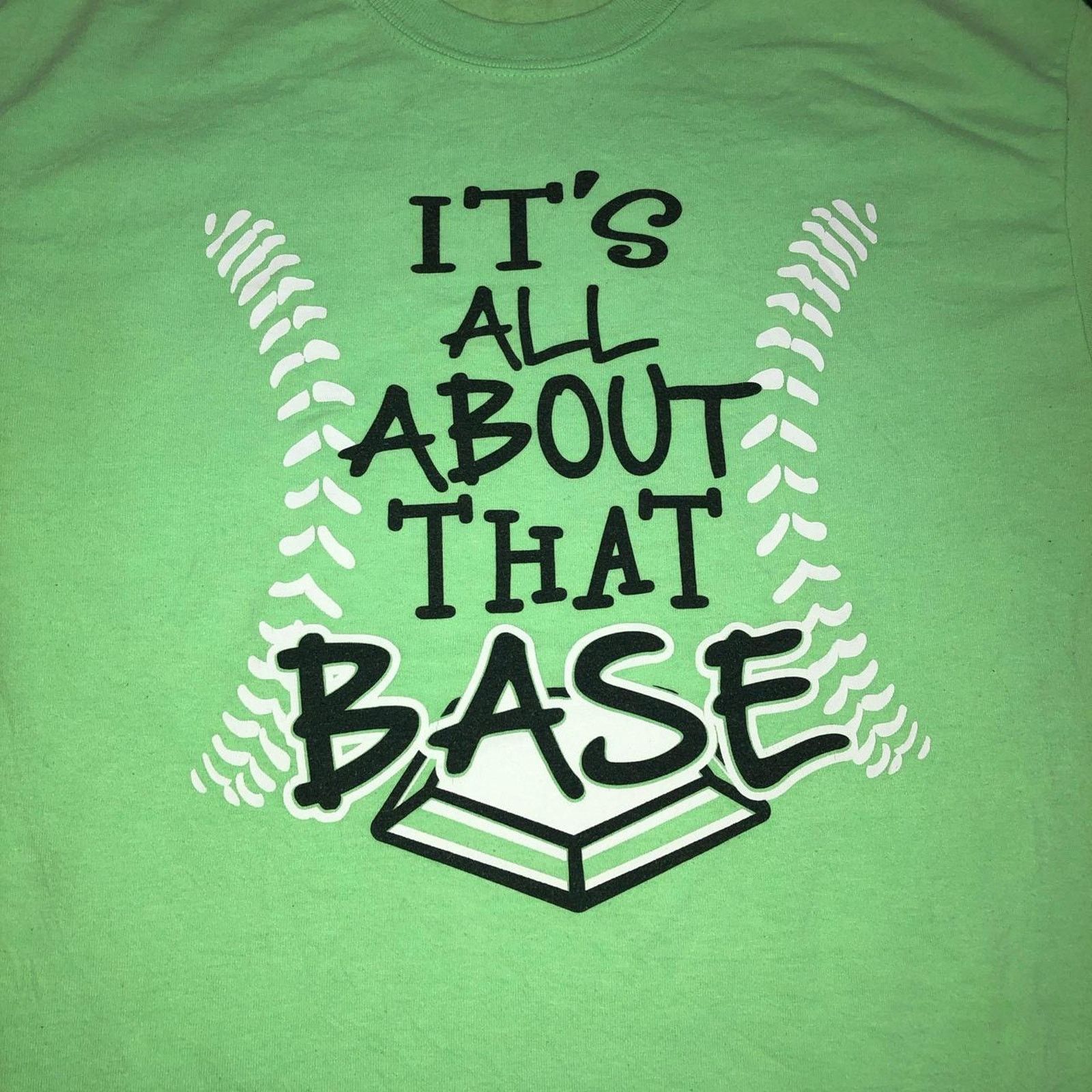 Other Green ‘It’s All About That Base’ Baseball Graphic Quote Tee Size US M / EU 48-50 / 2 - 3 Thumbnail