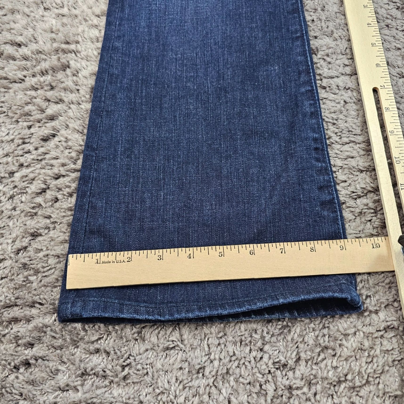 Vintage Joes Jeans Womens Jeans Flared Low Rise Dark Wash Stretch 29 28x31 Blue Cotton Denim Slim Rocker 90s Size 29" - 7 Thumbnail