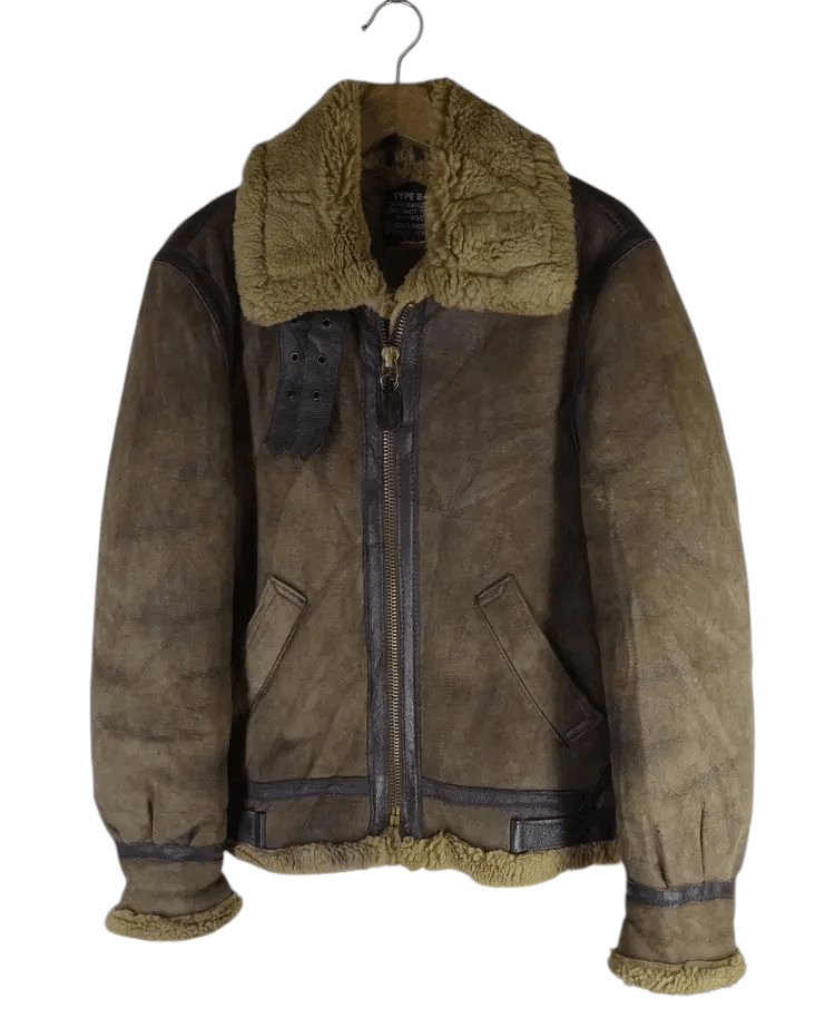 Schott Rare Vintage Schott B-3 Leather Shearling Fur Bomber Jacket Size US M / EU 48-50 / 2 - 1 Thumbnail