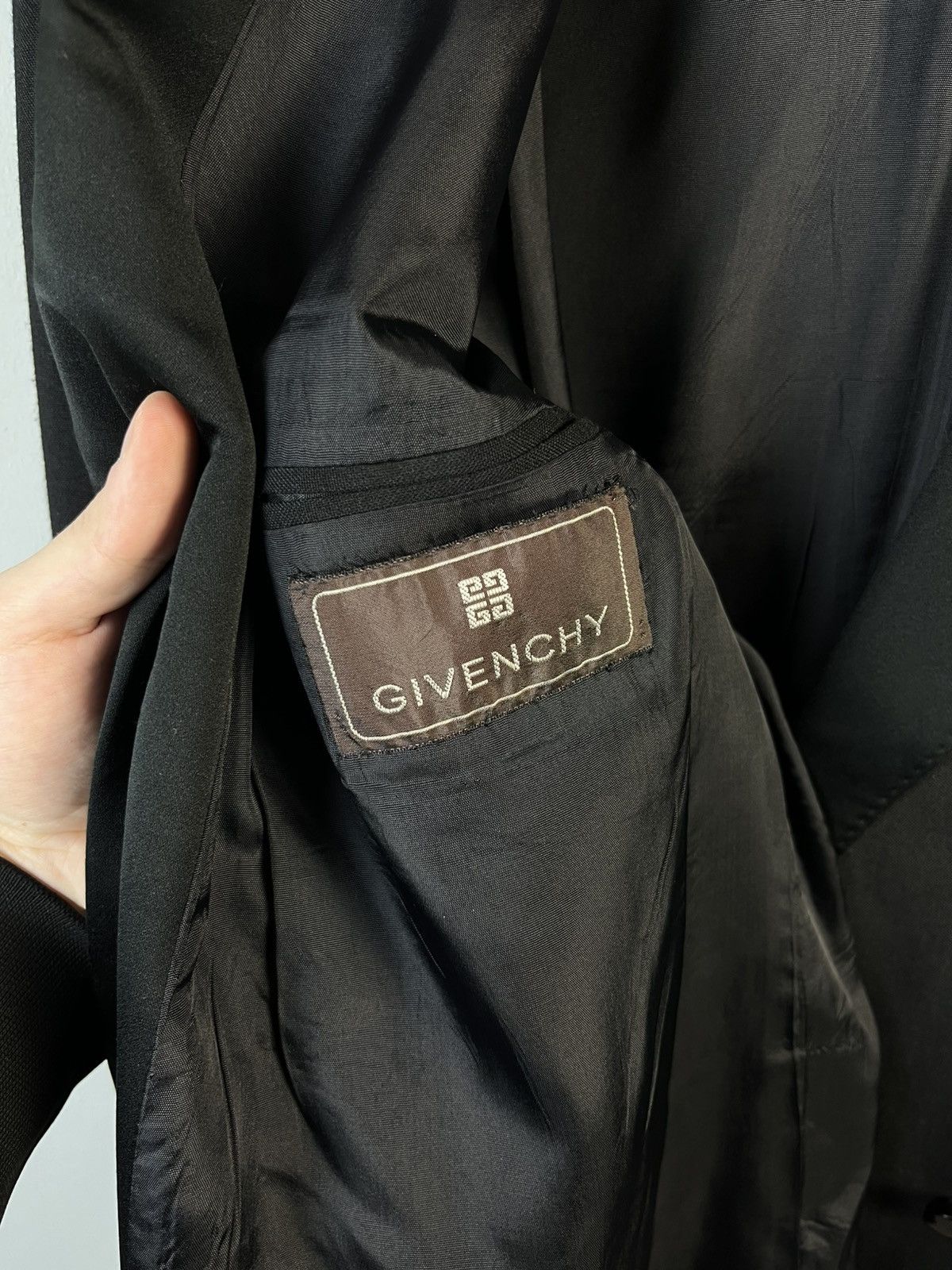 Givenchy GIVENCHY Vintage Wool & Polyester Smoking Suit Yugoslavia Size 44R - 10 Thumbnail