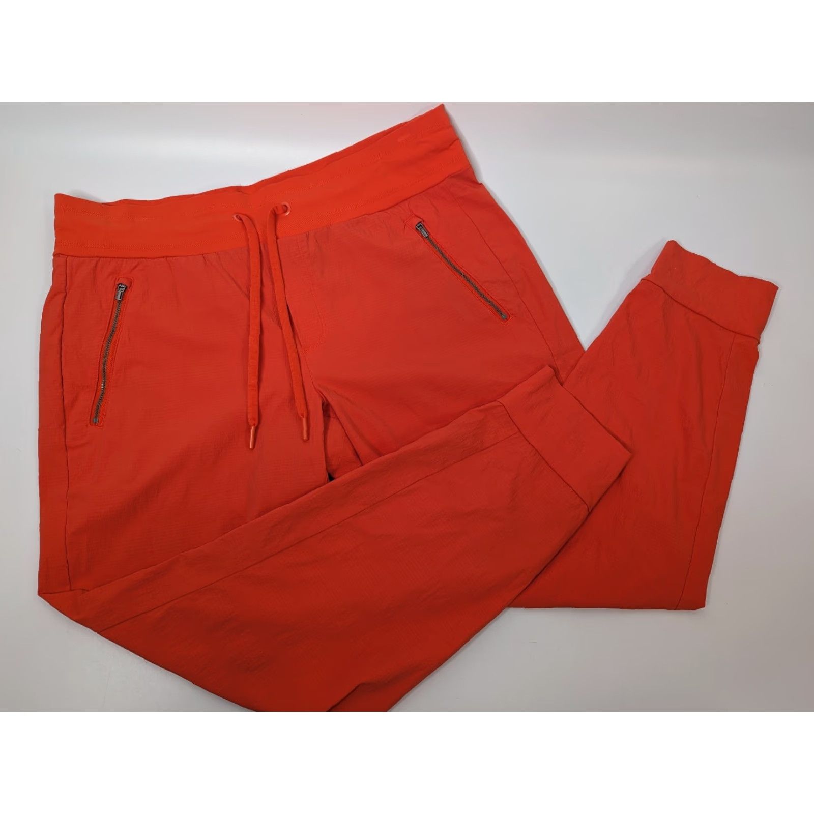 Athleta Athleta Trekkie North Jogger Pants Nylon Womens 12 Orange Stretch Casual Tapered Regular Fit Activewear Size 34" / US 12 / IT 48 - 6 Thumbnail