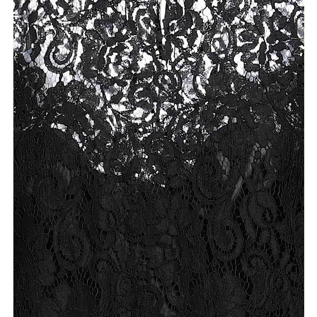 Dolce & Gabbana NWT Dolce & Gabbana Black Lace 3/4 Sleeve Top Blouse IT 40 S Size S / US 4 / IT 40 - 6 Thumbnail
