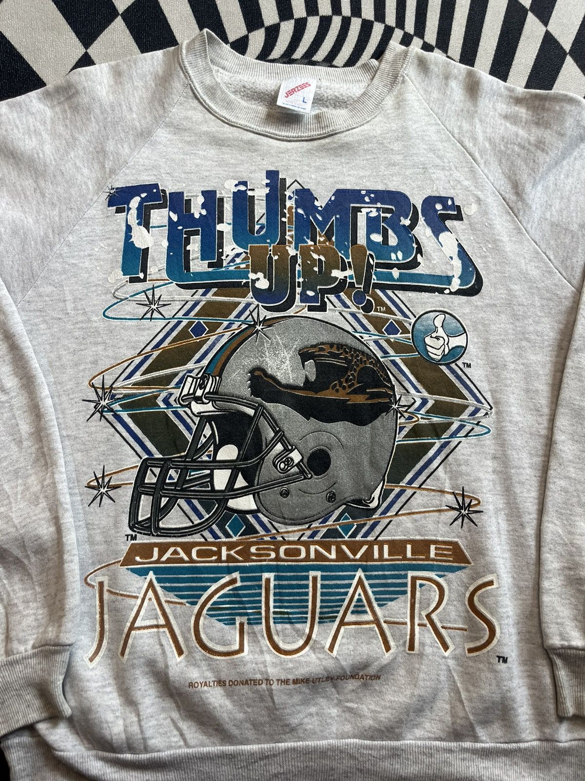NFL Vintage NFL JAGUARS Thumbs Up! Team 80’s Sweater shirt Size US L / EU 52-54 / 3 - 5 Thumbnail