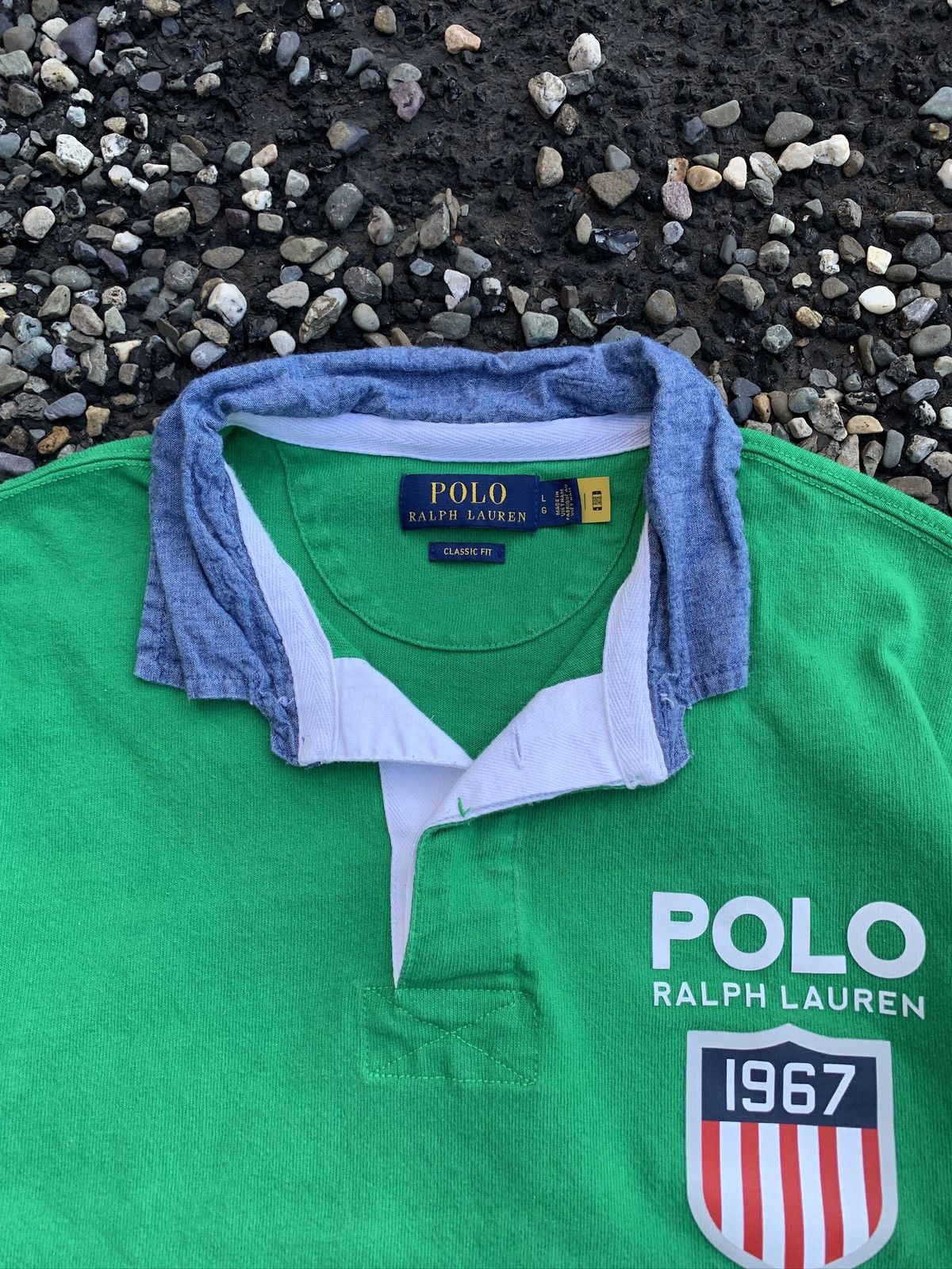 Polo Ralph Lauren Polo Ralph Lauren K-Swiss Colorblock Longsleeve Rugby Shirt Size US L / EU 52-54 / 3 - 8 Thumbnail