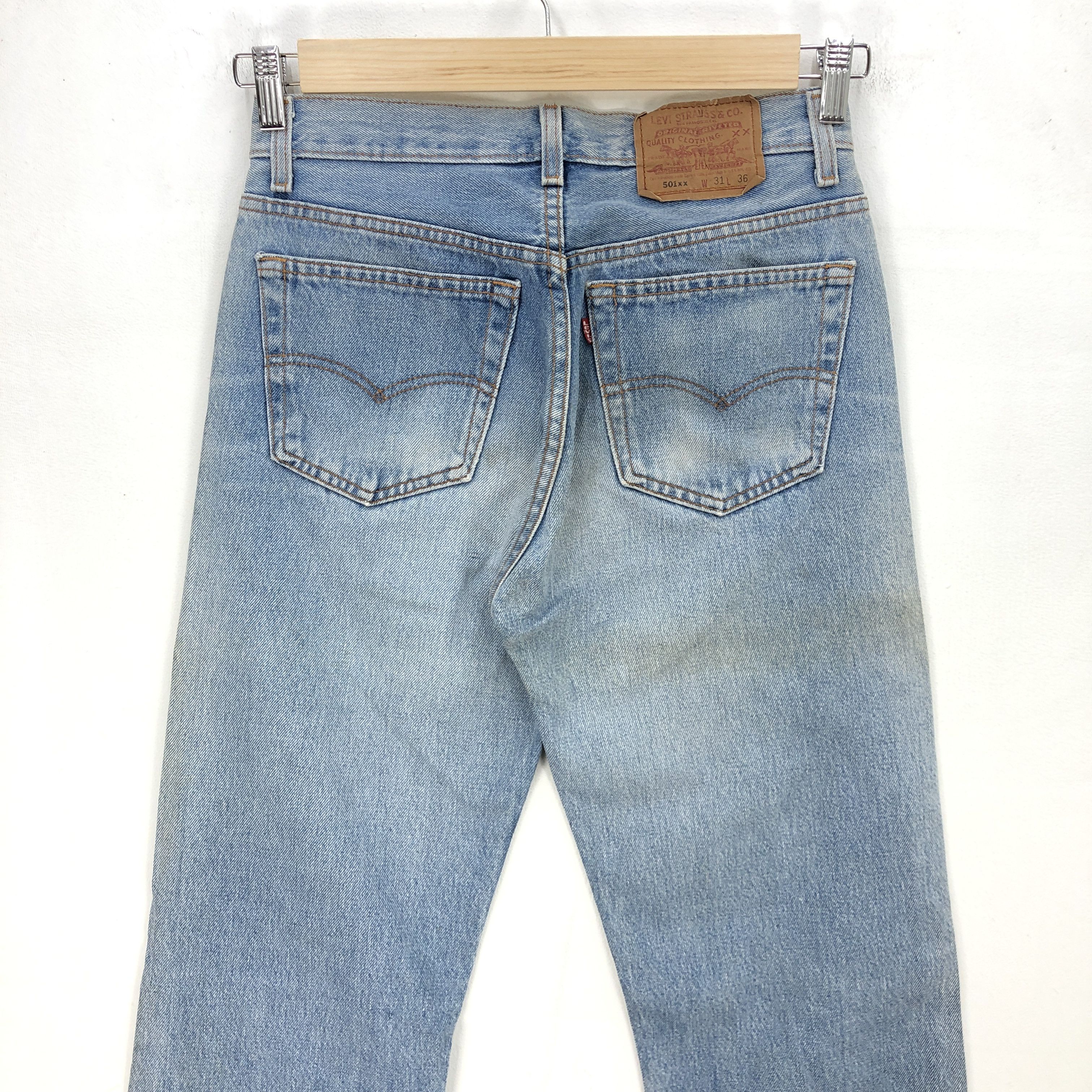 Levi's × Vintage Vintage Levis 501 Sun Faded Jeans Levi's Light Wash Denim Size 28" / US 6 / IT 42 - 4 Thumbnail
