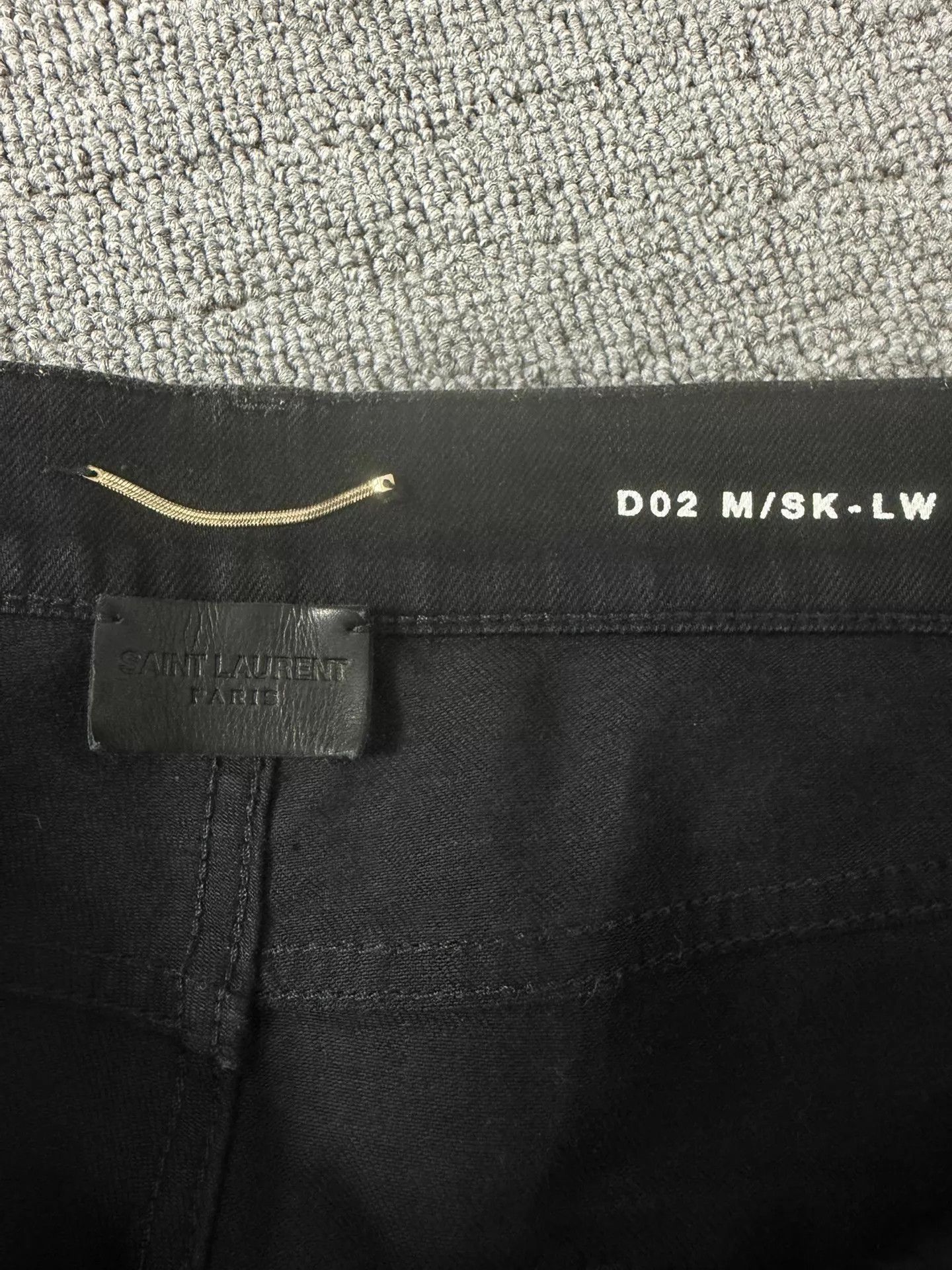 Saint Laurent Paris SLP 20FW D02 Black Distressed Jeans 32 Unaltered Size US 32 / EU 48 - 5 Thumbnail