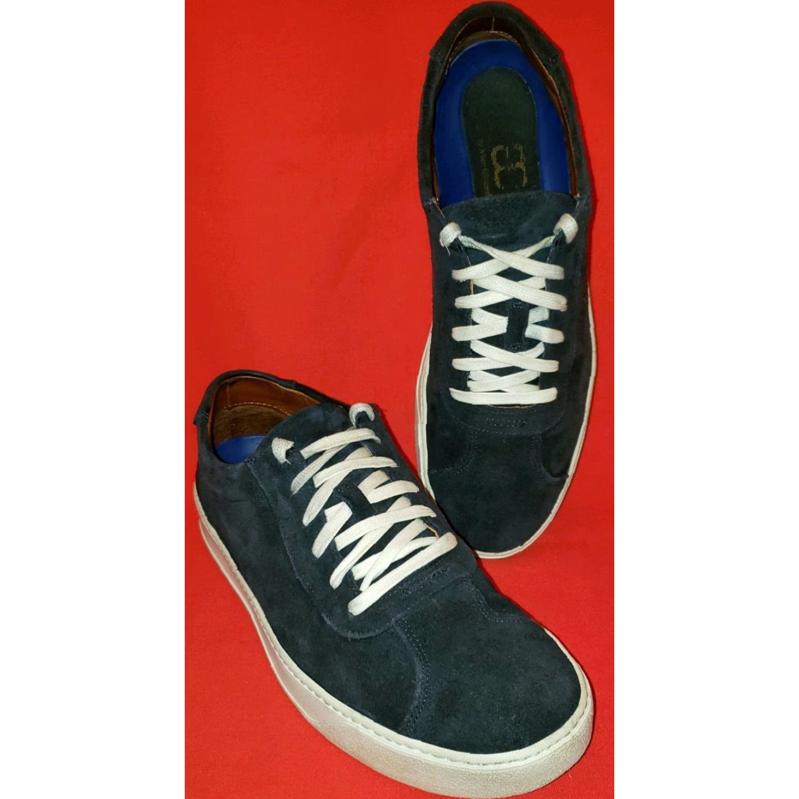 Allen Edmonds Allen Edmonds Men's Court Canal Suede Sneakers Size 10M Blue Model#3742 43869 Size US 10 / EU 43 - 2 Thumbnail