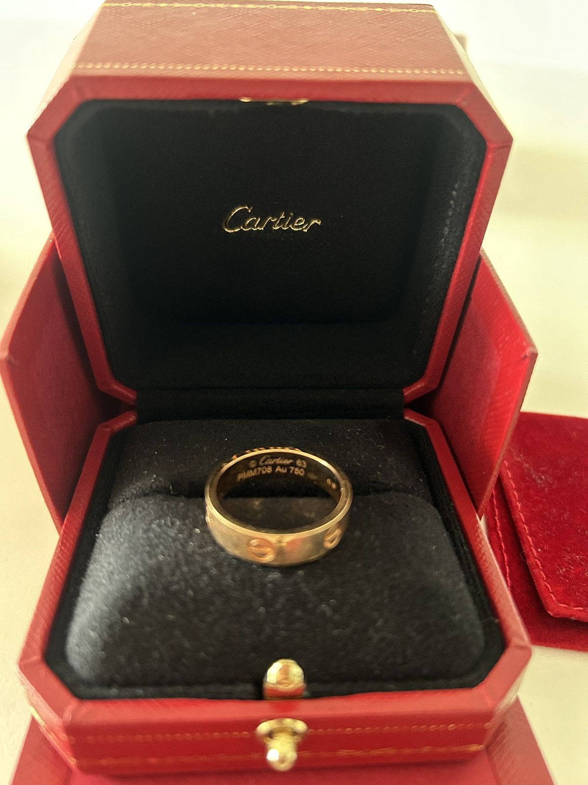 Cartier Cartier Love Ring Rose Gold, EU 63/2,48inch Size ONE SIZE - 9 Thumbnail