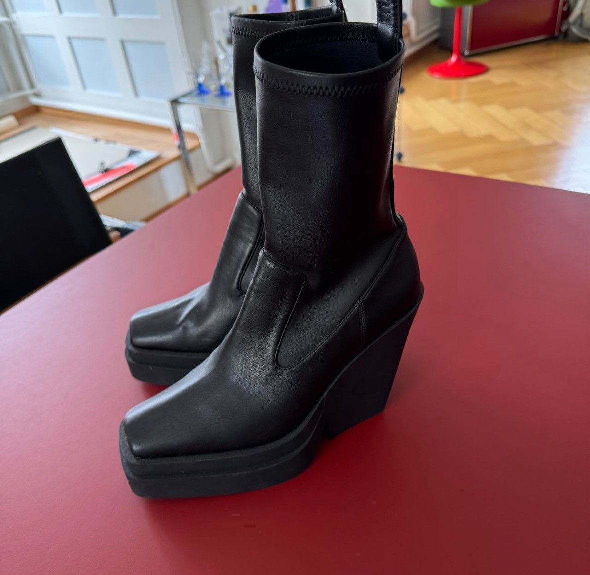 GIA BORGHINI Gia 15 faux leather ankle boots Size US 8 / IT 38 - 2 Thumbnail