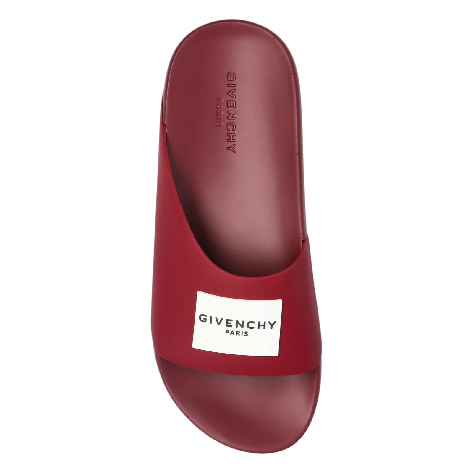 Givenchy GIVENCHY Burgundy Rubber Slide Sandals New & Authentic (Wome Size US 7 / IT 37 - 5 Thumbnail