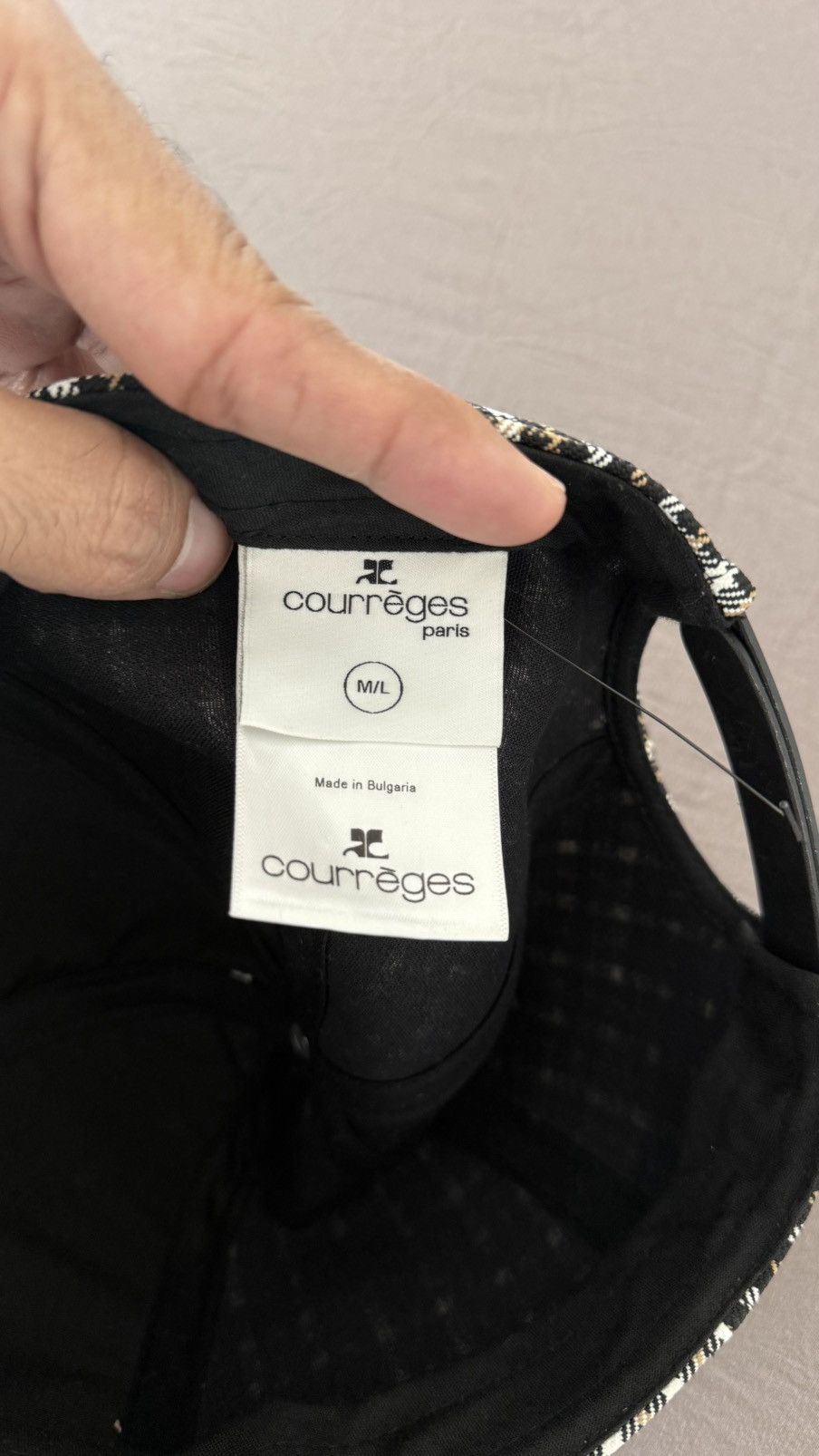 Courreges Courrèges Multicolor Mini Check Cap Size ONE SIZE - 6 Thumbnail