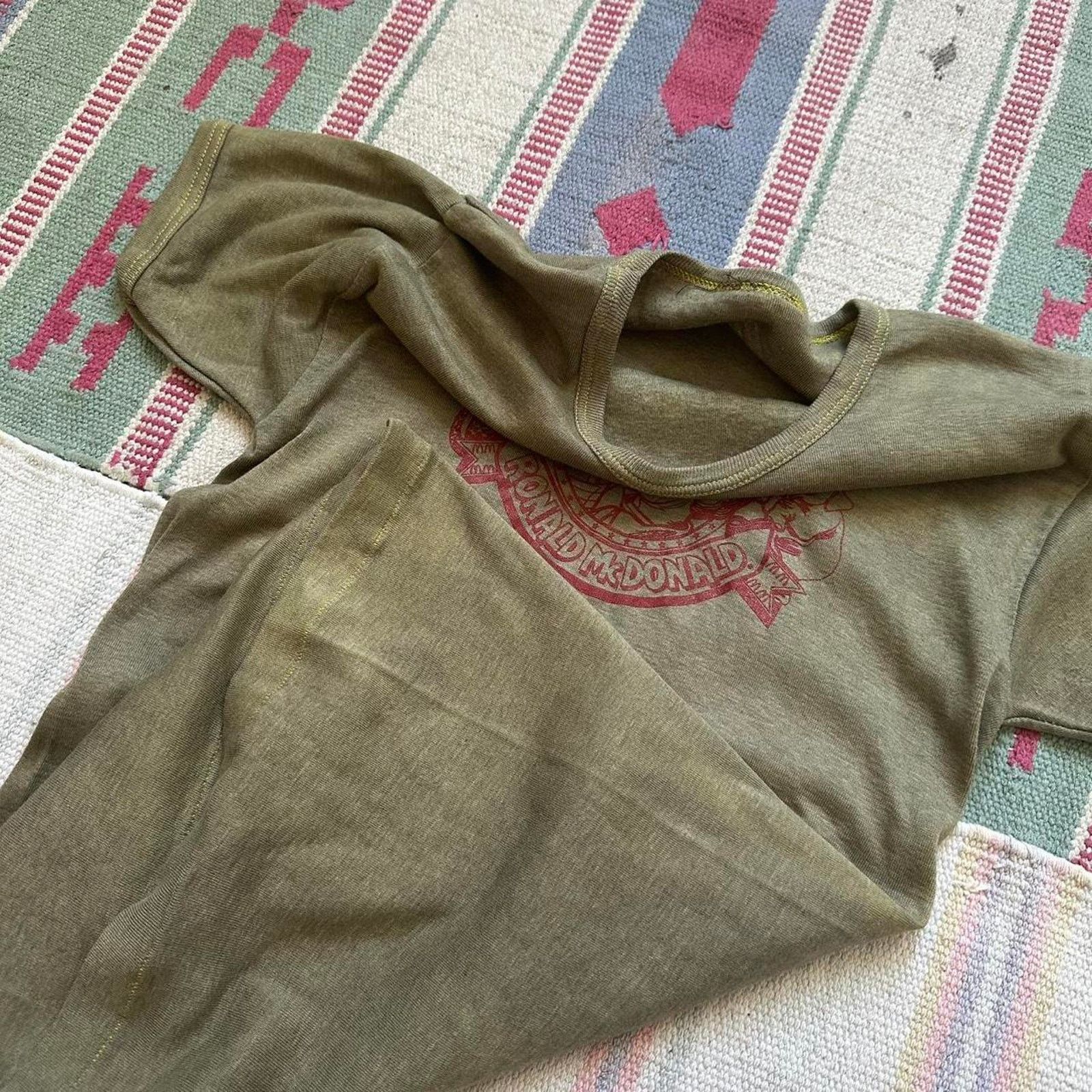 Other Rare Vintage 60s 70s Ronald McDonald Le Cirque Ringer Tee Size US S / EU 44-46 / 1 - 8 Thumbnail
