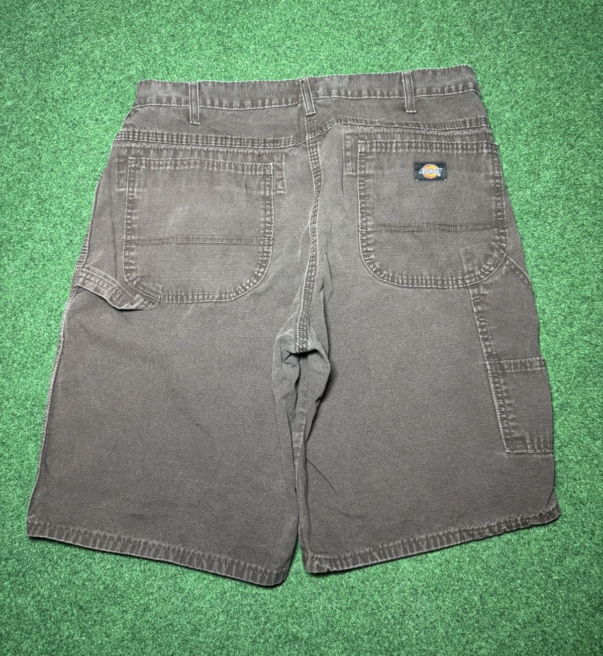 Dickies × Vintage Y2K Dickies Brown Carpenter Jorts Mens 36 Waist 12” Shorts Size US 36 / EU 52 - 1 Thumbnail
