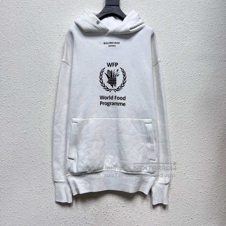 Balenciaga Balenciaga Food Agency Printed Hoodie with Fleece Lining Size US XS / EU 42 / 0 - 1 Thumbnail