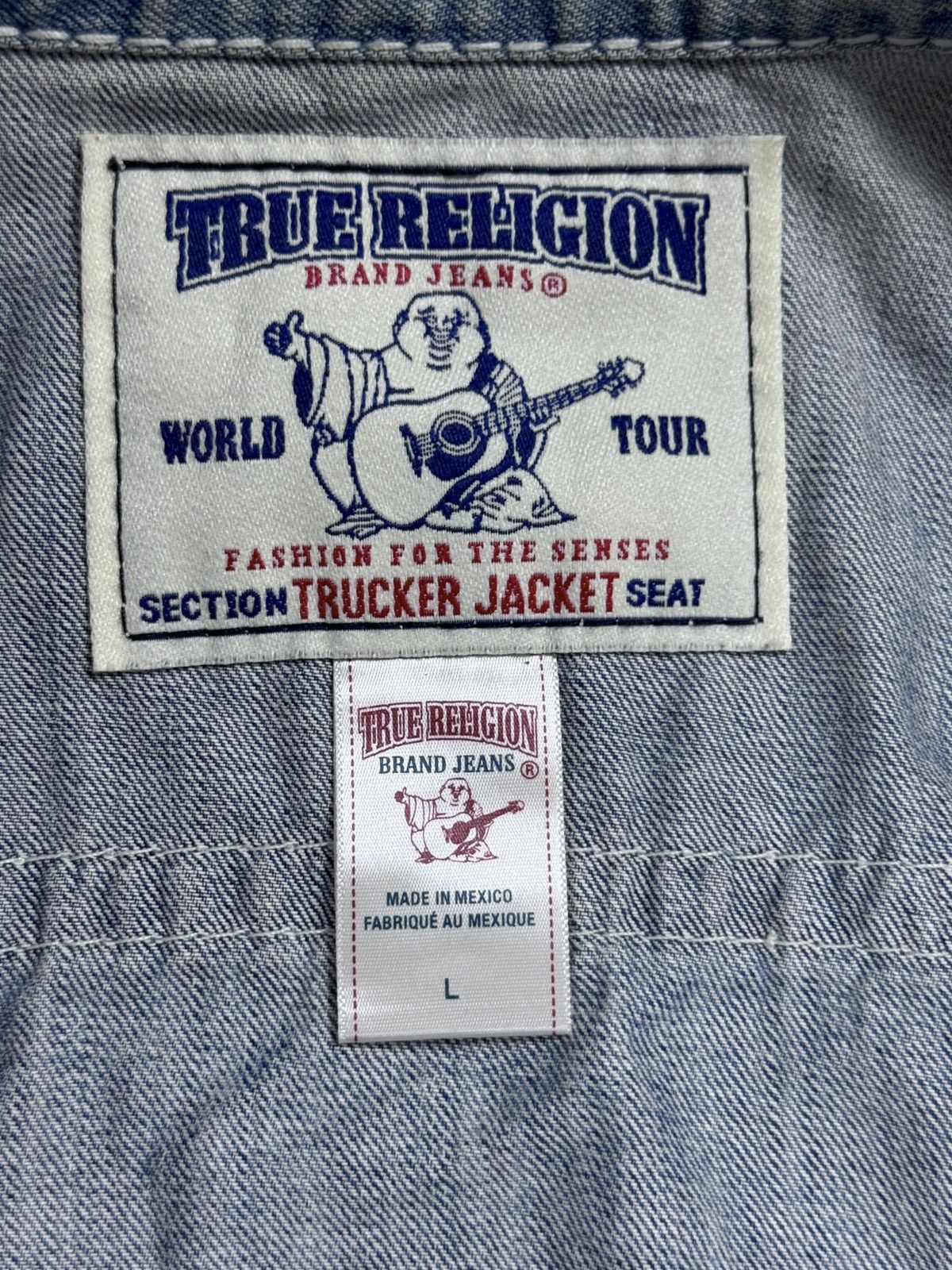 True Religion True Religion denim jacket trucker washed White stitching Size US L / EU 52-54 / 3 - 3 Thumbnail