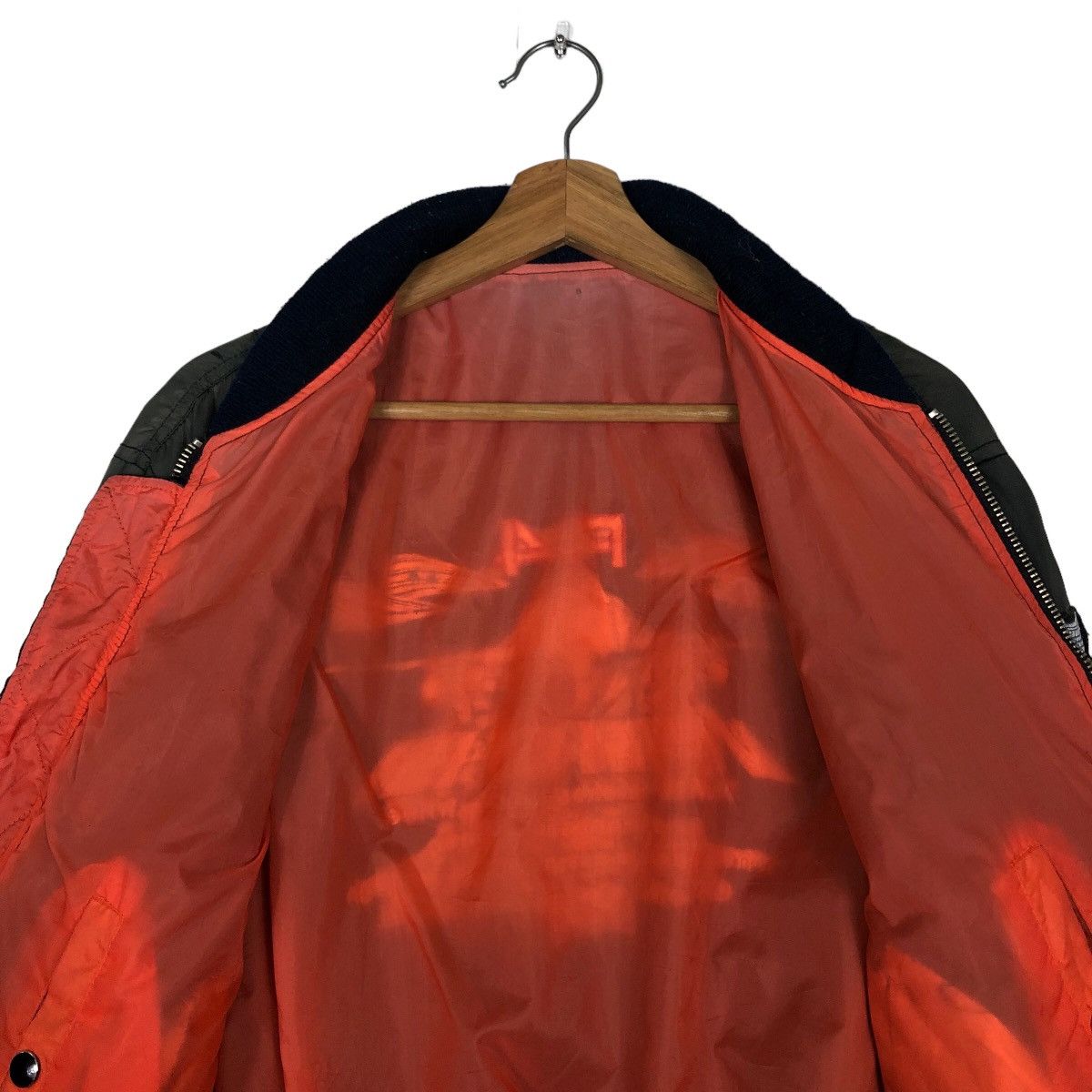 Japanese Brand 🔥90’s Vtg Riot Riot Bomber Jacket USN Big Logo Military Size US M / EU 48-50 / 2 - 12 Thumbnail