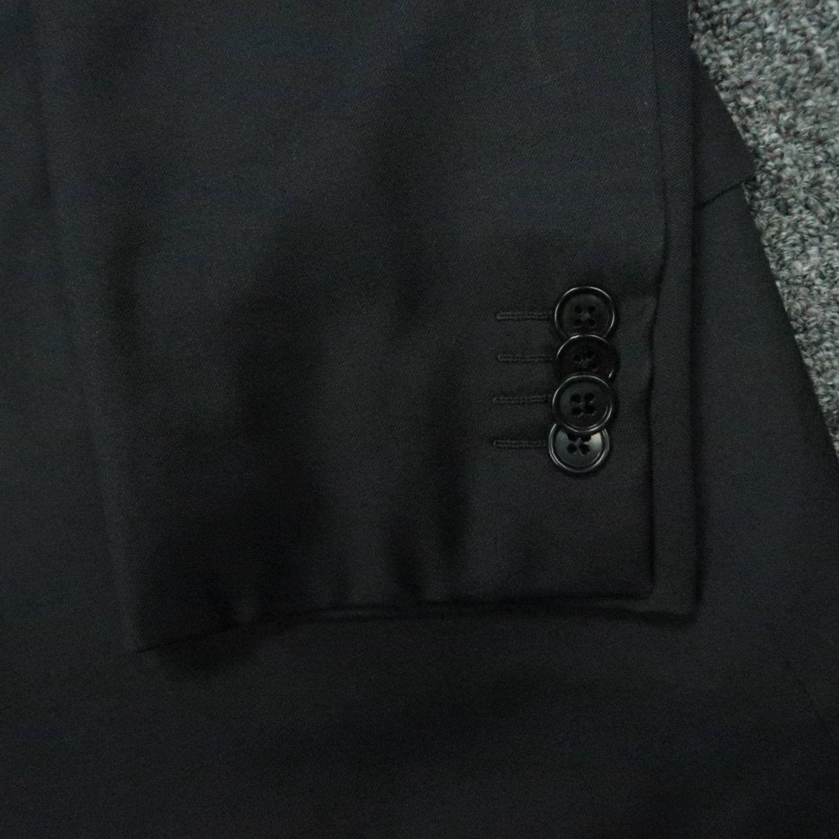 Ermenegildo Zegna Zegna Blazer Mens 42R Black Wool 2 Piece Notch Lapel Single-Breasted Fly Two-Button Inner Pockets Dry Clean Only Adult Menswear Size 42R - 3 Thumbnail