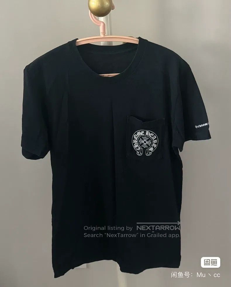 Chrome Hearts CHROME HEARTS Size S Black Pocket Short Sleeve Oversized Ho Size US M / EU 48-50 / 2 - 2 Thumbnail