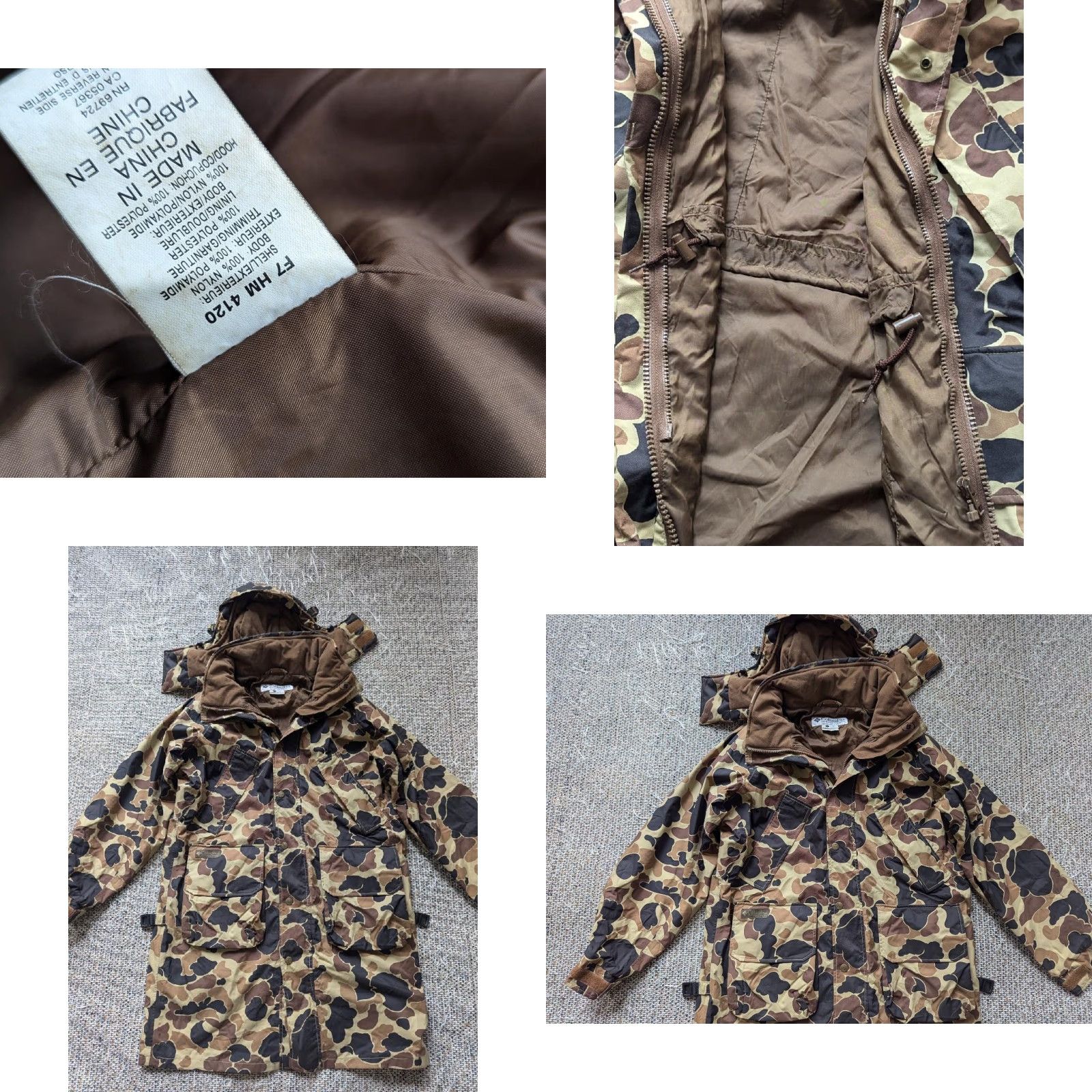 Vintage VINTAGE Columbia Fishtail Parka camouflage L Mens Regular Nylon Coat Woodland M51 military style HUNTING Size US L / EU 52-54 / 3 - 8 Thumbnail