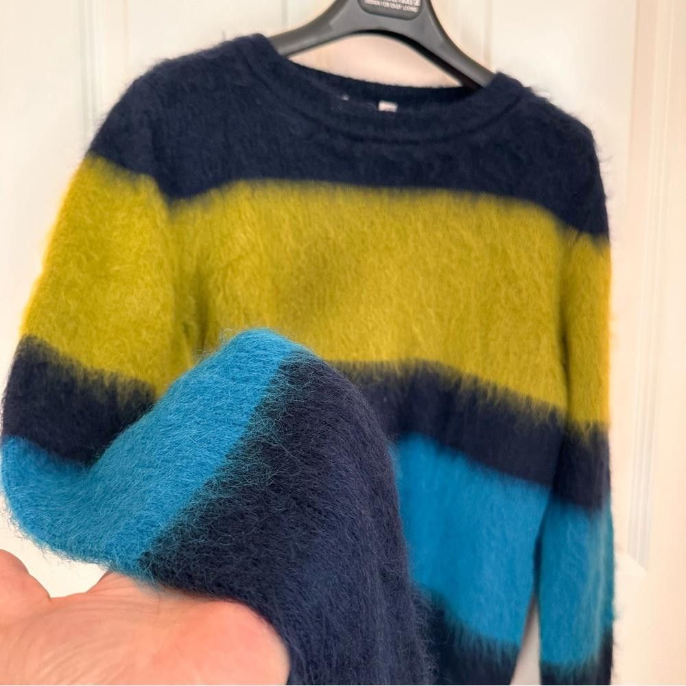 Designer Made In Italy Max Mara Label-cut Mohair Stripped Sweater M Size M / US 6-8 / IT 42-44 - 9 Thumbnail