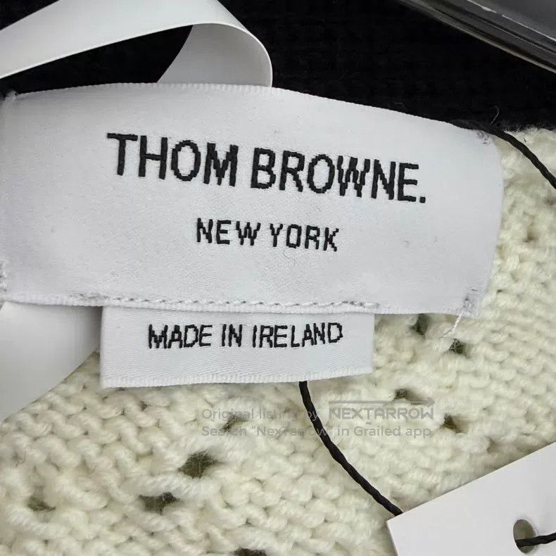 Thom Browne Thom Browne Arms Four Stripe Wool Cardigan Size US S / EU 44-46 / 1 - 4 Thumbnail
