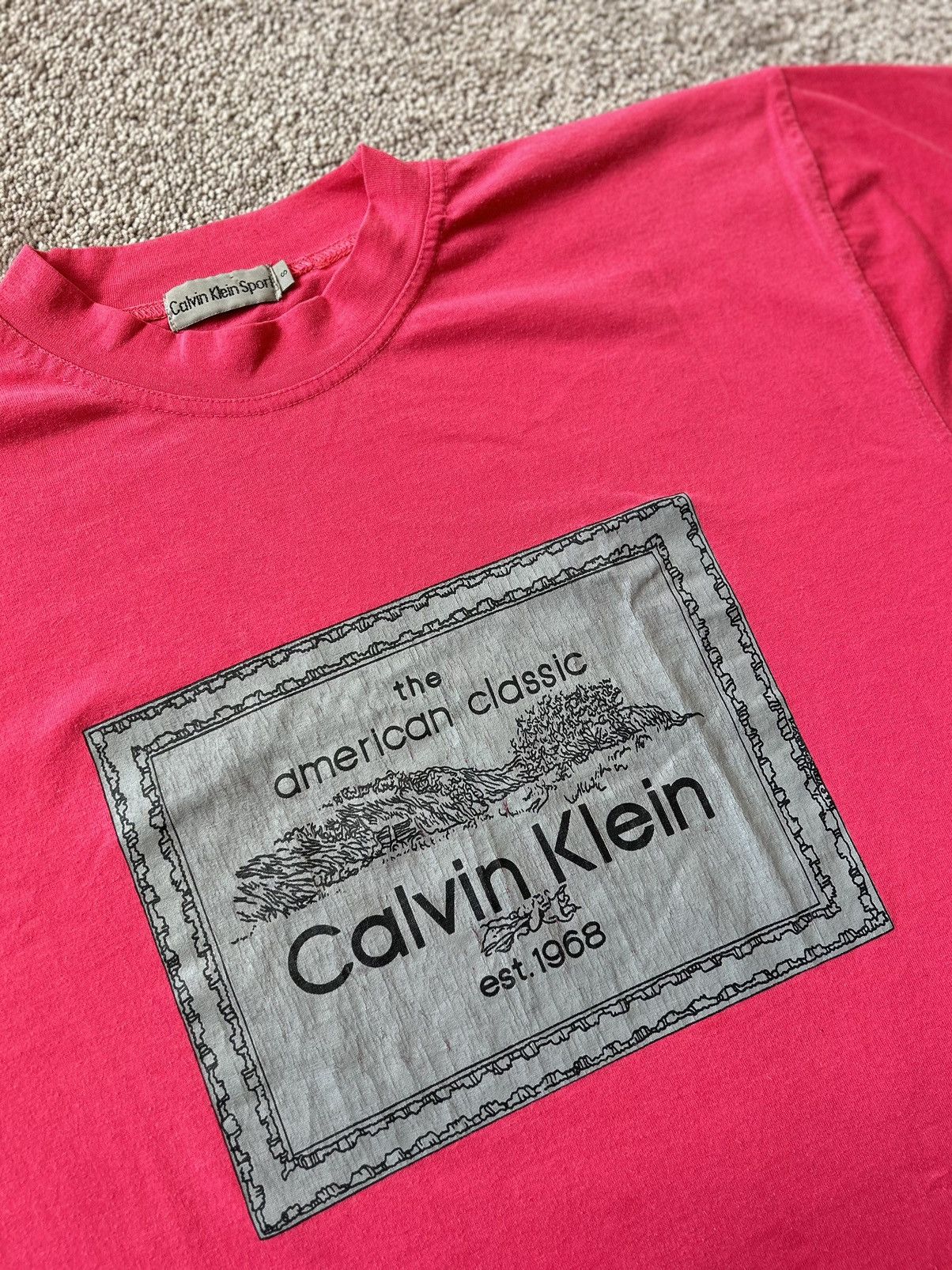 Calvin Klein × Vintage Vintage 90s Calvin Klein Tee Shirt Size US S / EU 44-46 / 1 - 3 Thumbnail