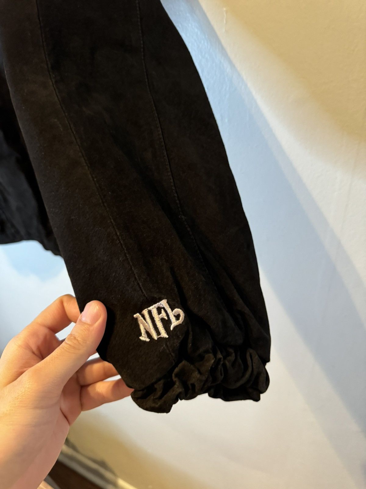 NFL OAKLAND RAIDERS Black Suede NFL Football LETTERMAN JACKET M Size US M / EU 48-50 / 2 - 4 Thumbnail