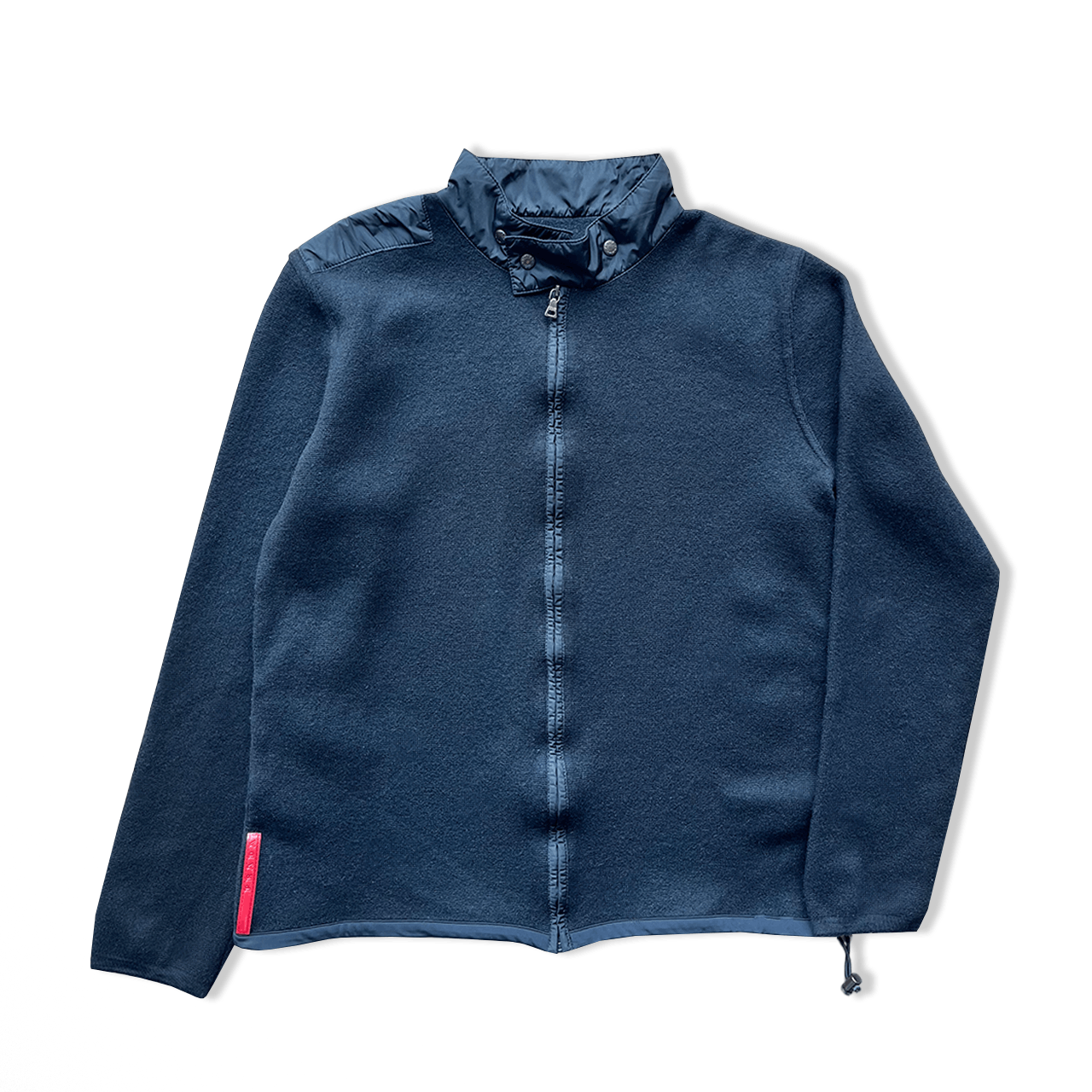 Prada × Vintage Prada nylon wool 1/4 half zip sweater | Grailed