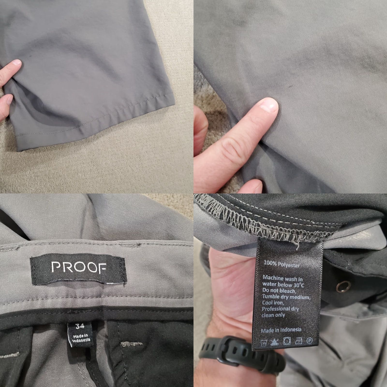 Vintage **Proof Mens Gray Chino Shorts Regular Fit 34** User: **Proof Mens Gray Chino Shorts Regular Fit 34** Size US 34 / EU 50 - 8 Thumbnail