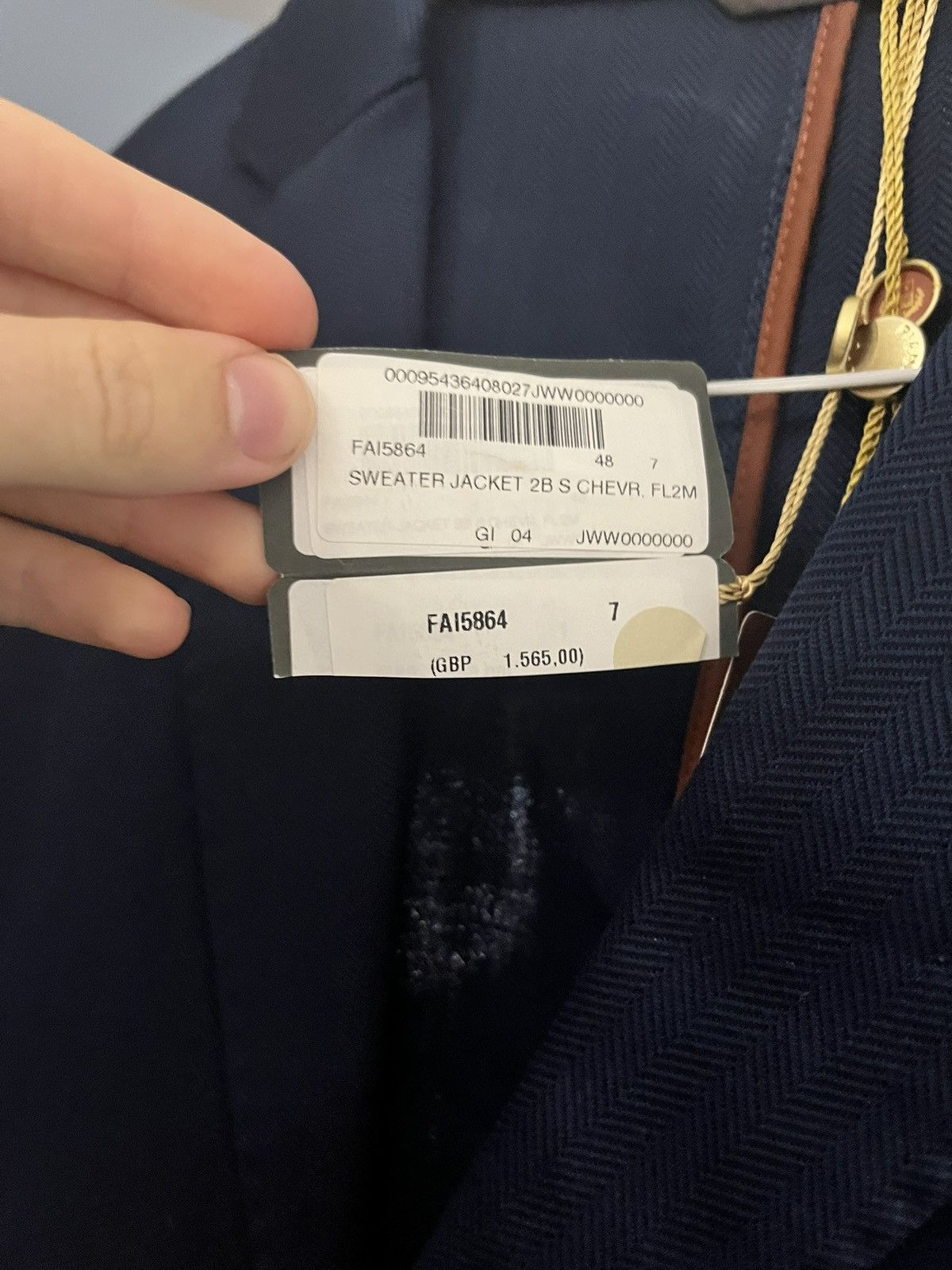 Loro Piana Loro Piana navy cotton blazer uk 38 it 48 Size 38R - 2 Thumbnail