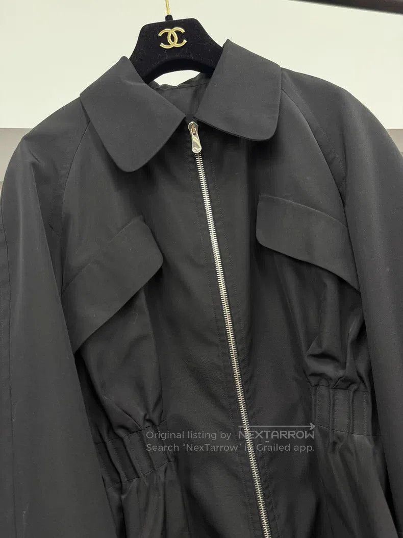 Dior Dior Black zipper waisted windbreaker jacket Size XS / US 0-2 / IT 36-38 - 2 Thumbnail