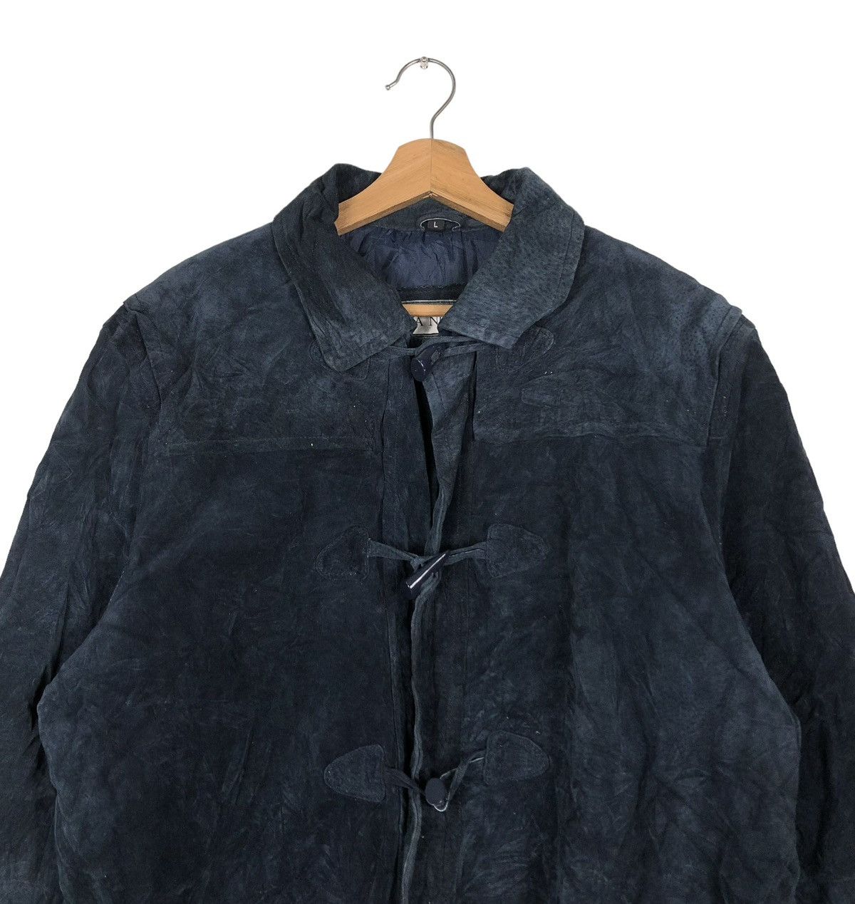 Japanese Brand 🔥VINTAGE GENUINE LEATHER JACKET BIKER VIA NUOVA ISSEY MIYAKE Size US L / EU 52-54 / 3 - 3 Thumbnail