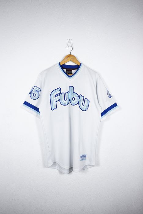 Maillot Fubu Athletics Uptown 05 - Édition Limitée 1992 - Taille S - Blanc