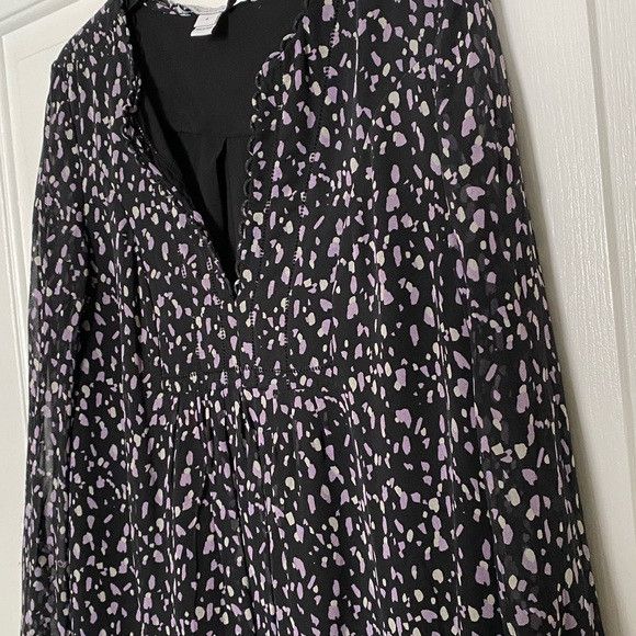 Diane von Furstenberg DVF Aria Chiffon Tunic Dress Size S / US 4 / IT 40 - 4 Thumbnail