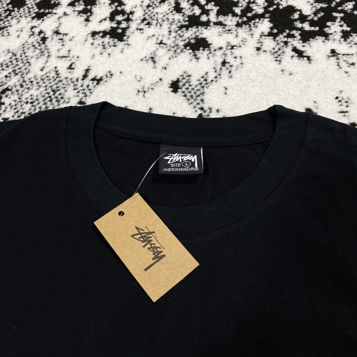 Stussy × Vintage STUSSY 8 BALL CORP TEE IN BLACK Size US L / EU 52-54 / 3 - 5 Thumbnail