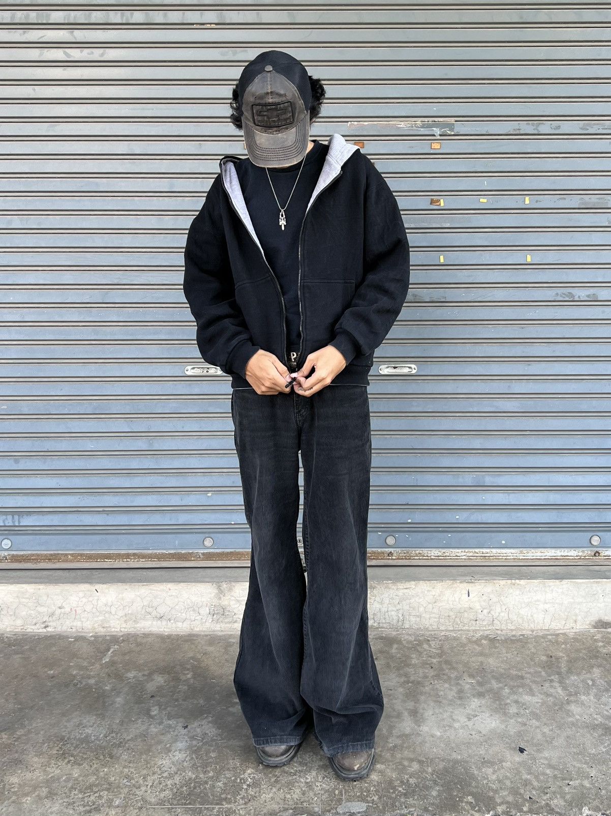 Vintage Thermal Lined Vintage Proclub Reversible Hoodie Zip Up Size US M / EU 48-50 / 2 - 7 Thumbnail