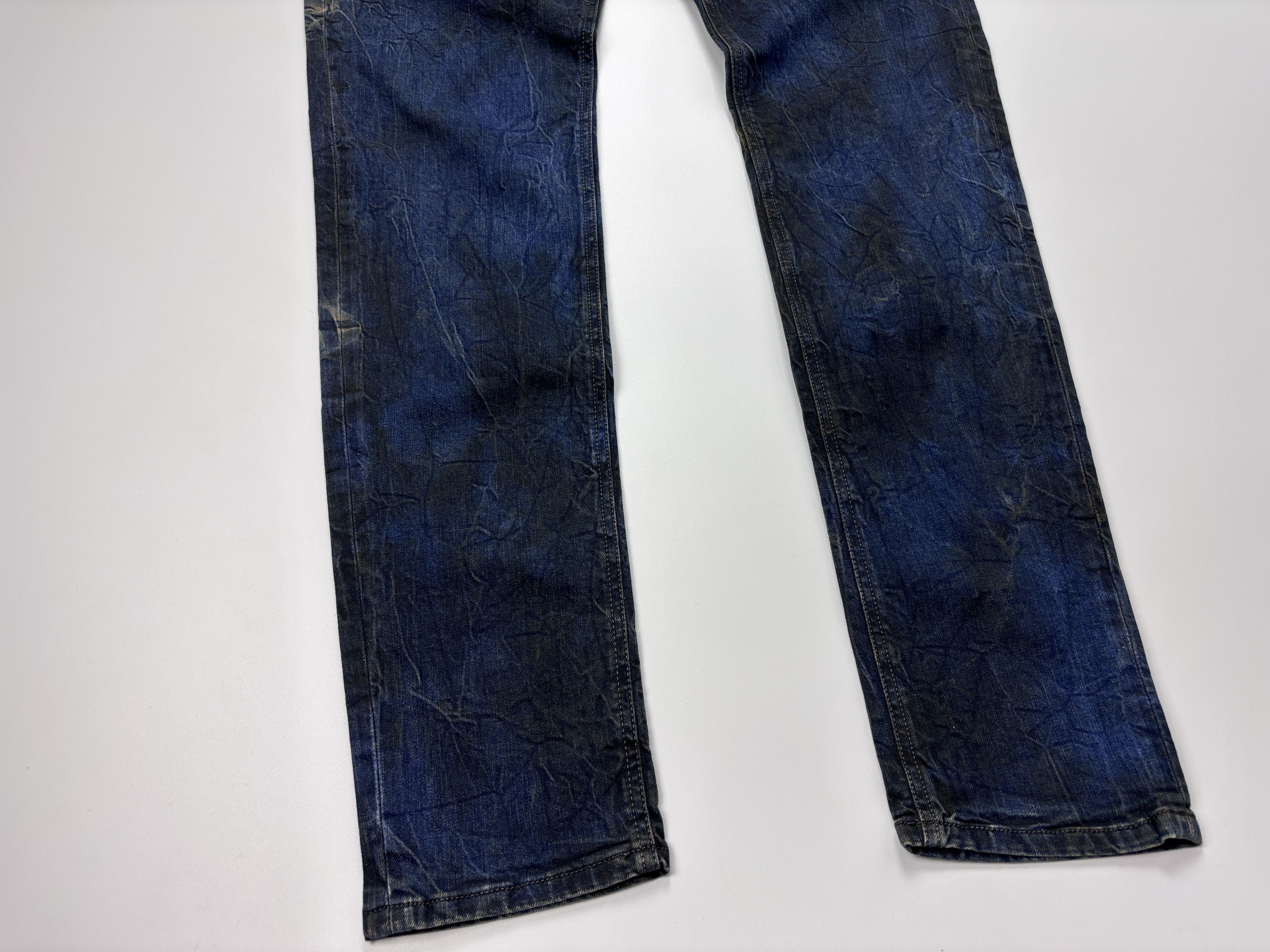 Diesel Mens Diesel Sleenker-d Marble Wash Deinm Jeans Blue Size 32 Size US 32 / EU 48 - 3 Thumbnail