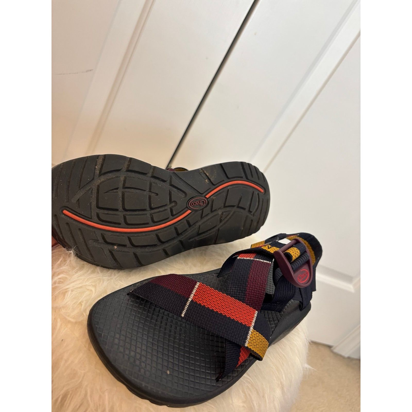 Chaco Chaco Mega Z/Cloud sandal straps Blocboum Red pattern size 6 Size US 6 / IT 36 - 8 Thumbnail