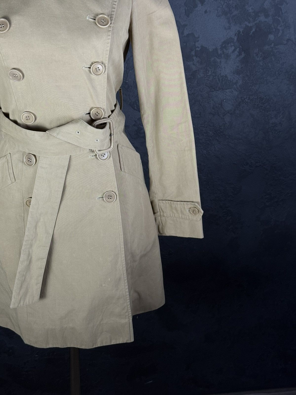 Helmut Lang Vintage Helmut Lang Women’s Double-Breasted Trench Coat 38 Size XS / US 0-2 / IT 36-38 - 6 Thumbnail