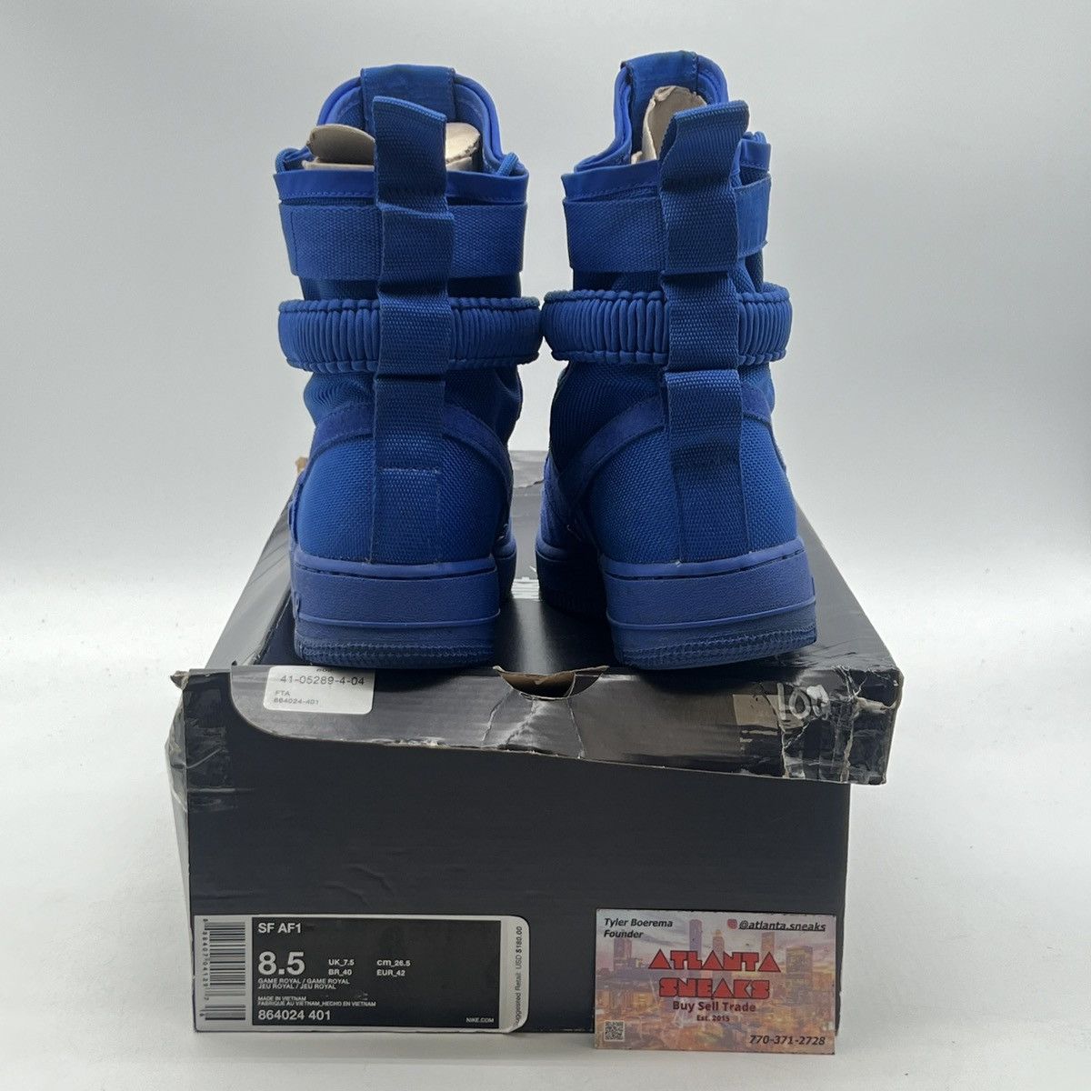 Nike Sf Air Force 1 game royal Size US 8.5 / EU 41-42 - 3 Thumbnail