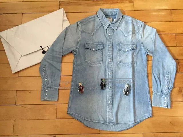 Visvim Visvim 15ss Washed Denim Shirt. Size US S / EU 44-46 / 1 - 1 Thumbnail